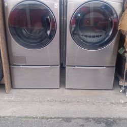 LG WASH & ELEC DRY , Pedstls,  Can Deliver 