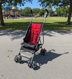 Kolcraft Lightweight Red Compact Travel Stroller! Great condition!