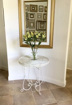 ABC CARPET PAINTED METAL TABLE