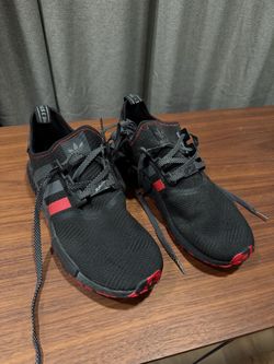 Adidas NMD R1 Black Red Shoes 25th