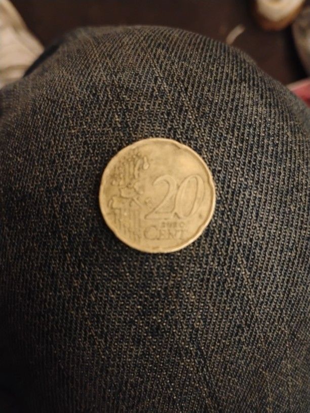 Rare, 2002 20 Euro Cent Coin, Italy