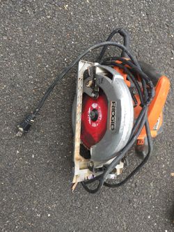 Ridgid 7 1/4 circular saw