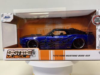 1970 Ford Mustang Boss 429 Diecast Model Car: 1/24 Scale, New In the Box By Jada