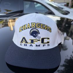 VTG 1994 San Diego Chargers AFC Champs Snapback Hat American Needle Made In USA
