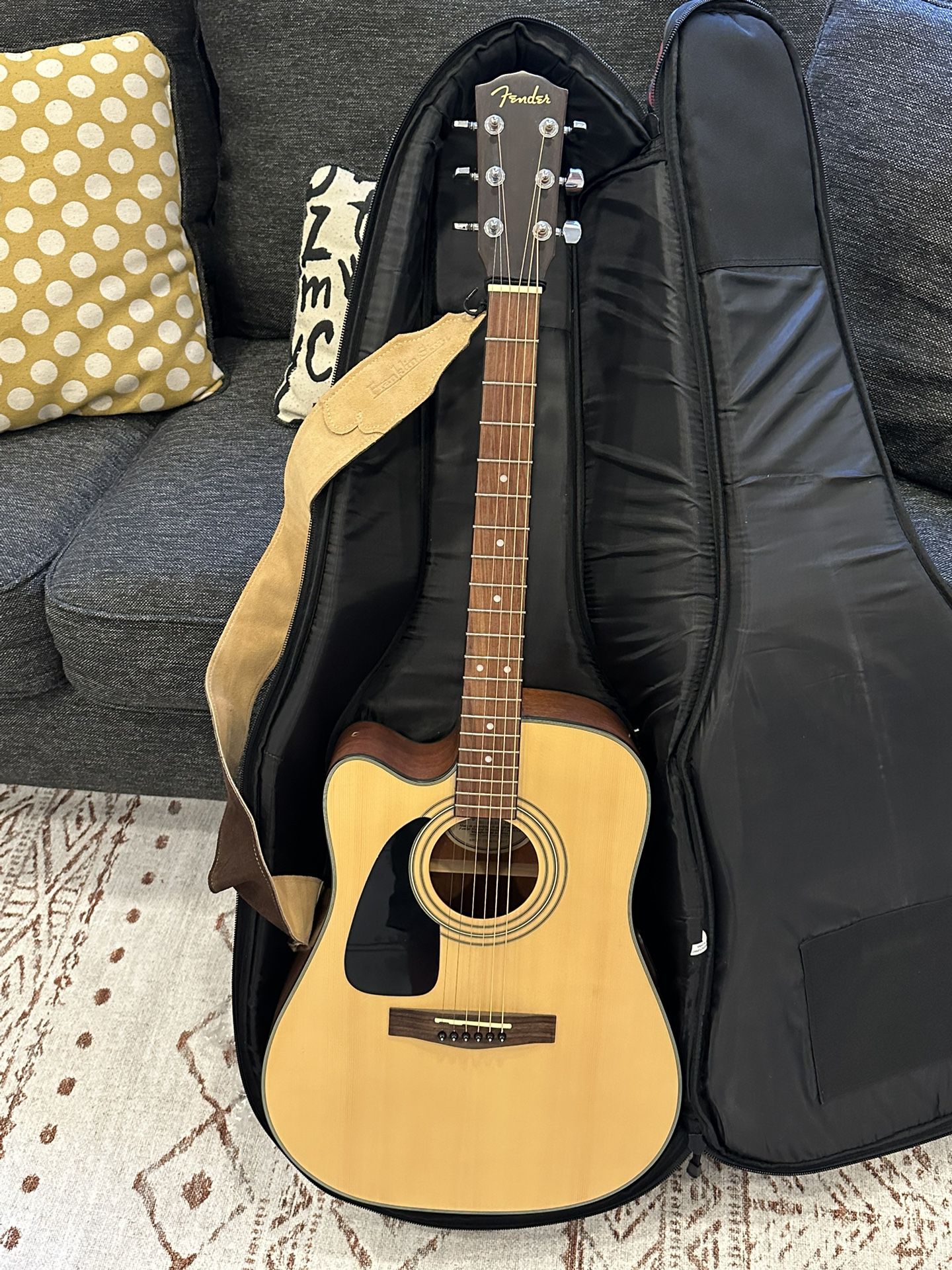 Fender Left-handed Acoustic Electric Guitar