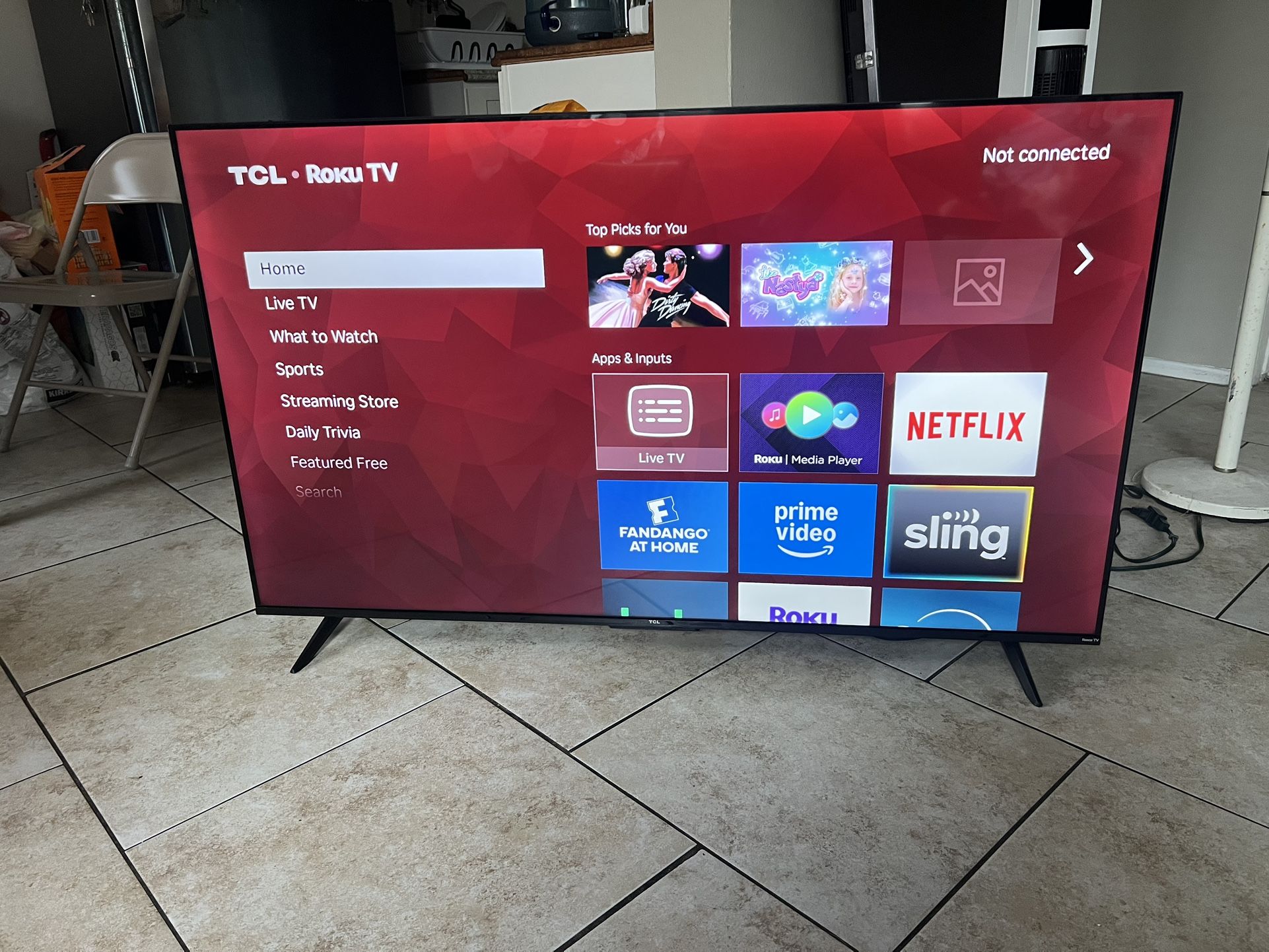 55 Inch 4K Roku TCL Smart TV