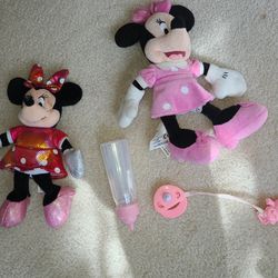 Minnie Mouses Polka Dot Bag Bottle and Pacifier
