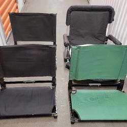 4 Stadium Seats  3 Spartans Bleacher 1 Folding Bleacher all For $30