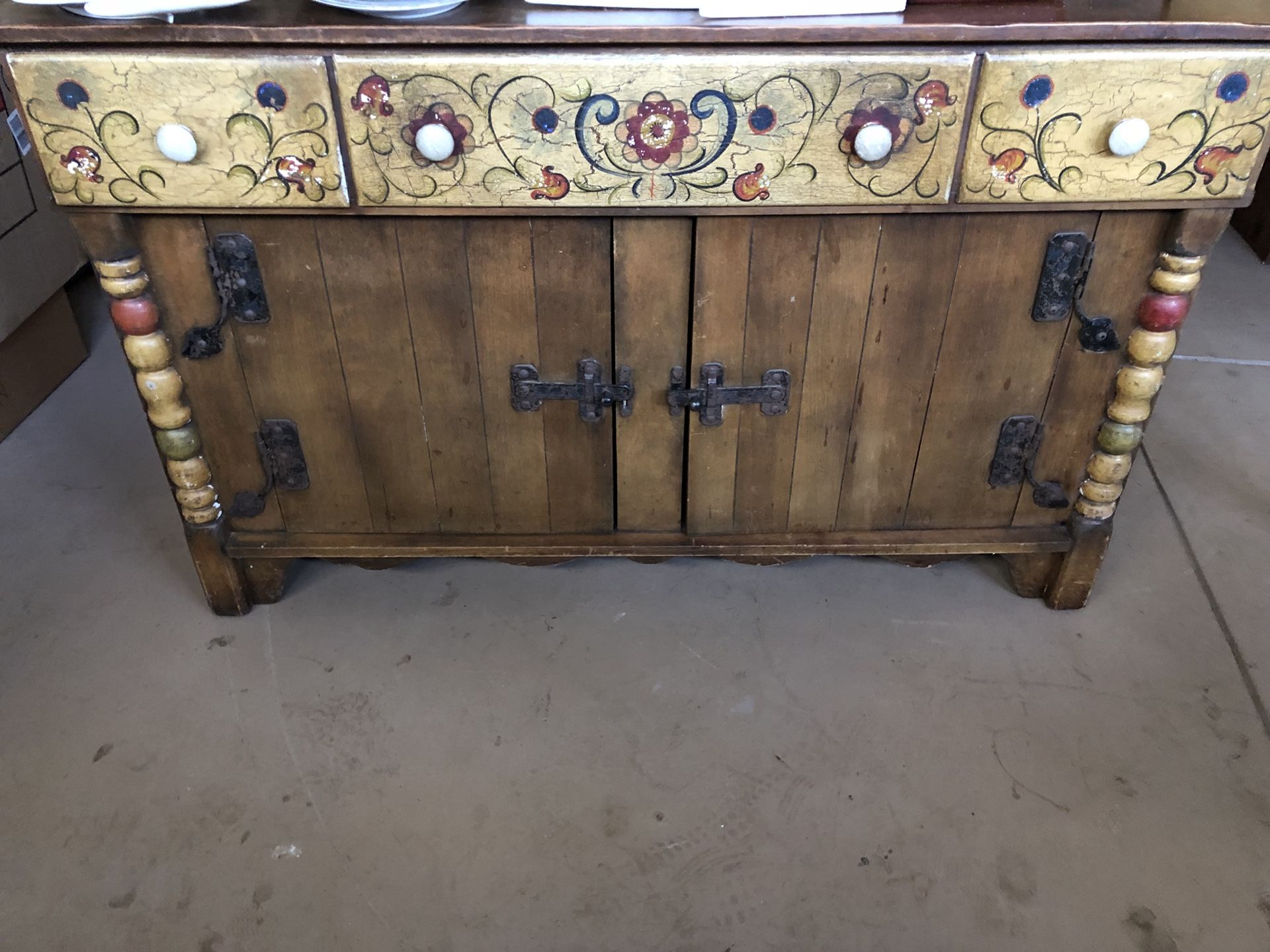 Vintage Monterey Side Cabinet: circa 1935