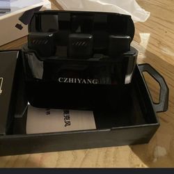 CZhiyang Wireless Lavalier Microphone for Android iPhone iPad, 2.4G Wireless Microphone Pick Up N Cash Only