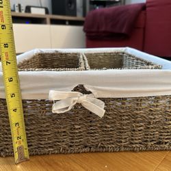 Set of Wicker Baskets (3 Pcs)