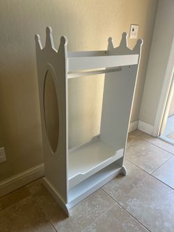 Kids Dress Up Storage with Mirror