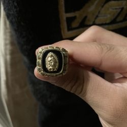 10k Solid Nugget Style San Judas Ring