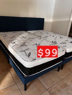 Twin Size Pillow Top Bamboo Brand Mattress New