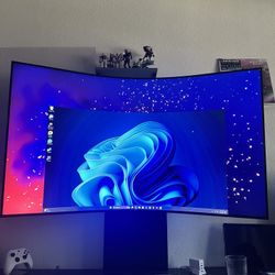 SAMSUNG Odyssey Ark 55-Inch Curved Gaming Screen, 4K UHD 165Hz  