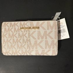 Michael Kors Rose Gold Purse & Wallet Set