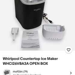 Whirlpool Countertop Ice Maker WHCI26VBA3A OPEN BOX