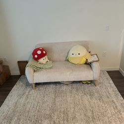 58” Loveseats With 5x7 Area Rug