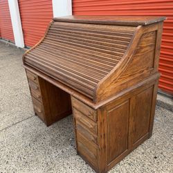 Antique Roll Top Desk