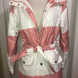 Helly Hansen Womens Lyness Pink/White Stripes Waterproof Insulated Coat M