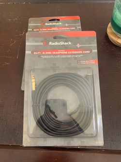 (2) 20-ft headphone extension cords