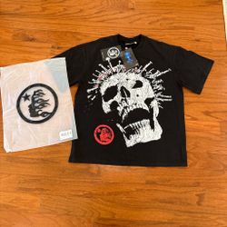 Black hellstar skull tee