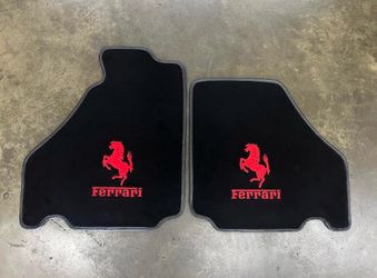 2 PC Custom Embroidery F 430-360 auto Floor Mats Hand Made