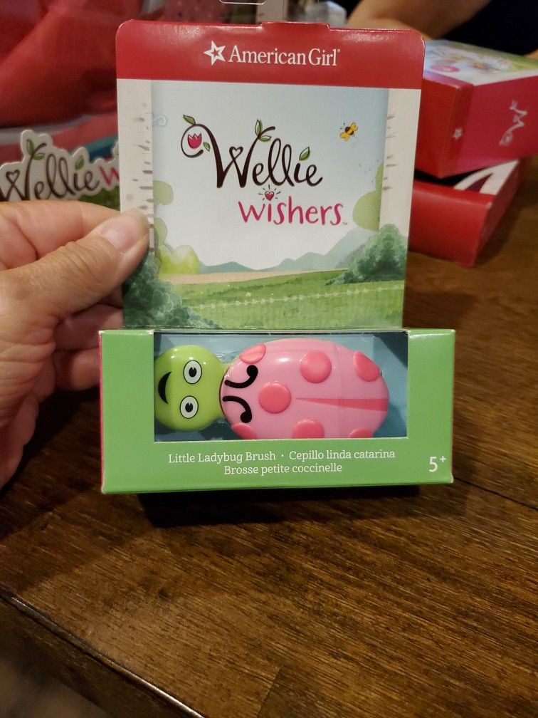 American Girl Wellie Wisher Little Lady Bug Brush