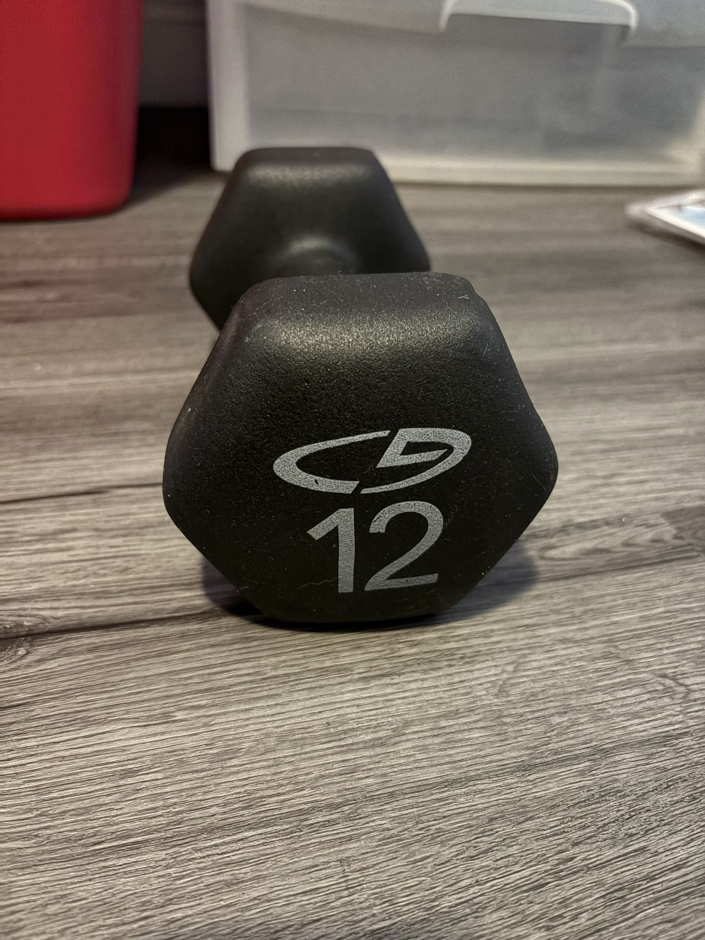 12 Lb Black Dumbbell From target