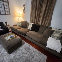 Deep Seated Couch & Ottoman