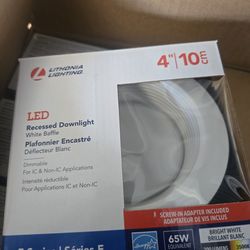 Lithonia 4BEMW SWW5 90CRI M6 Downlight 4" LED Retrofit Baffle Trim  3500K,