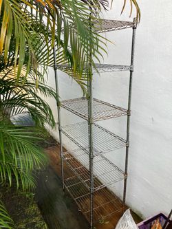 THIN. SILVER   STORAGE   SHELF