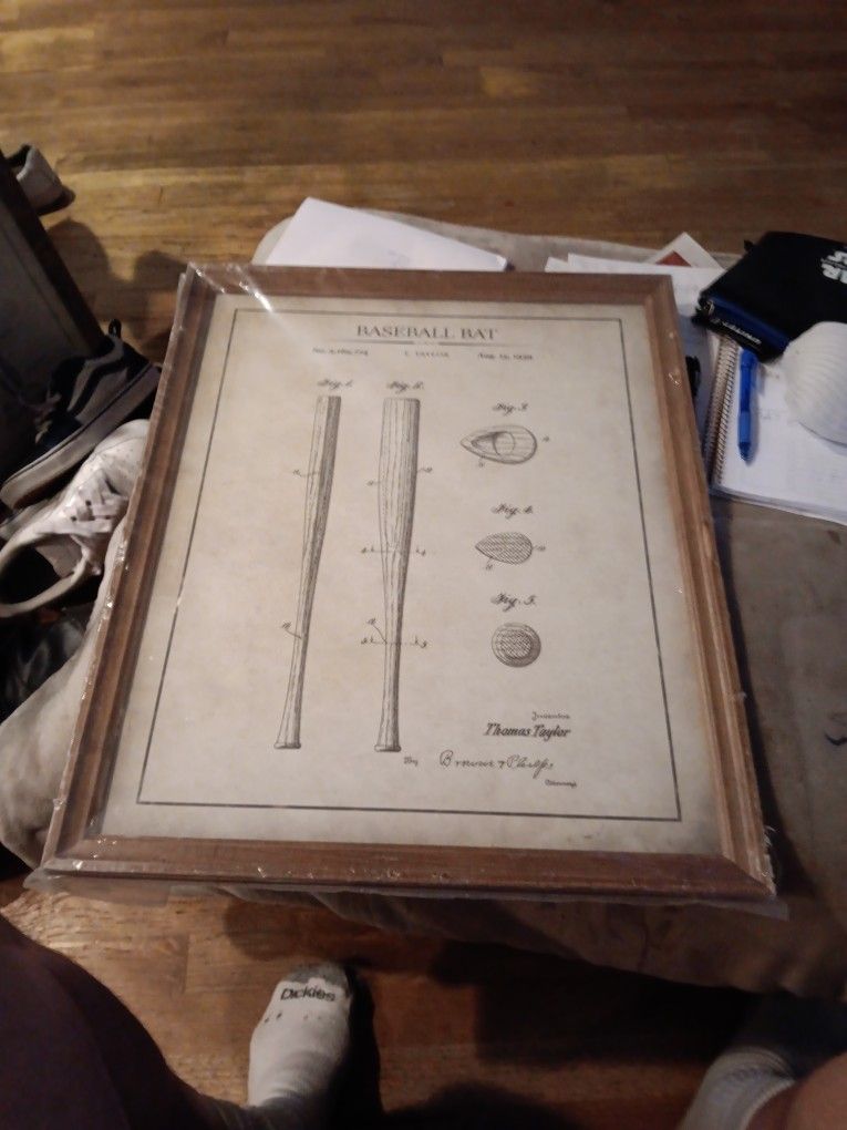 Baseball Bat Inventor Poster