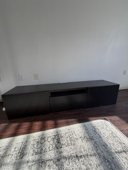 TV stand with shelves