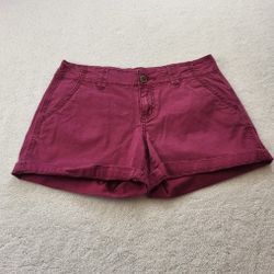 Maurices Purple Midrise Shorts Women's Size 5/6 Cuffed or Uncuffed