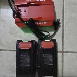 Hilti Kit Batterys + Charger 