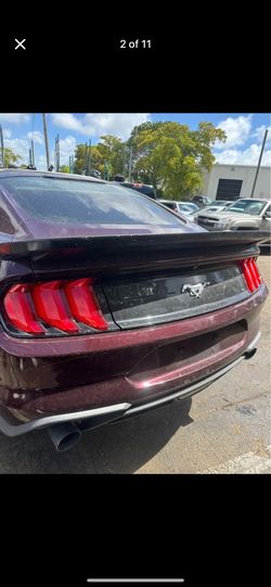 Parts. Ford Mustang 2019. Trunk. Rear bumper. Taillights. Parts