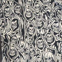 Warren Lotas Skull Pattern Shirt