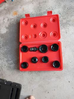 Professional auto oil filter socket removal kit