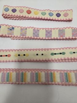 Lot Of Cross-stitched Sewing And Craft Themed Ribband To Add To Your  Projects