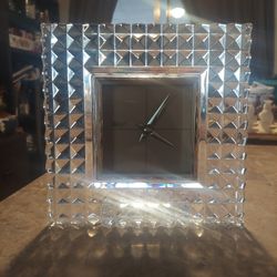 Authentic Crystal Mikasa Desk Clock