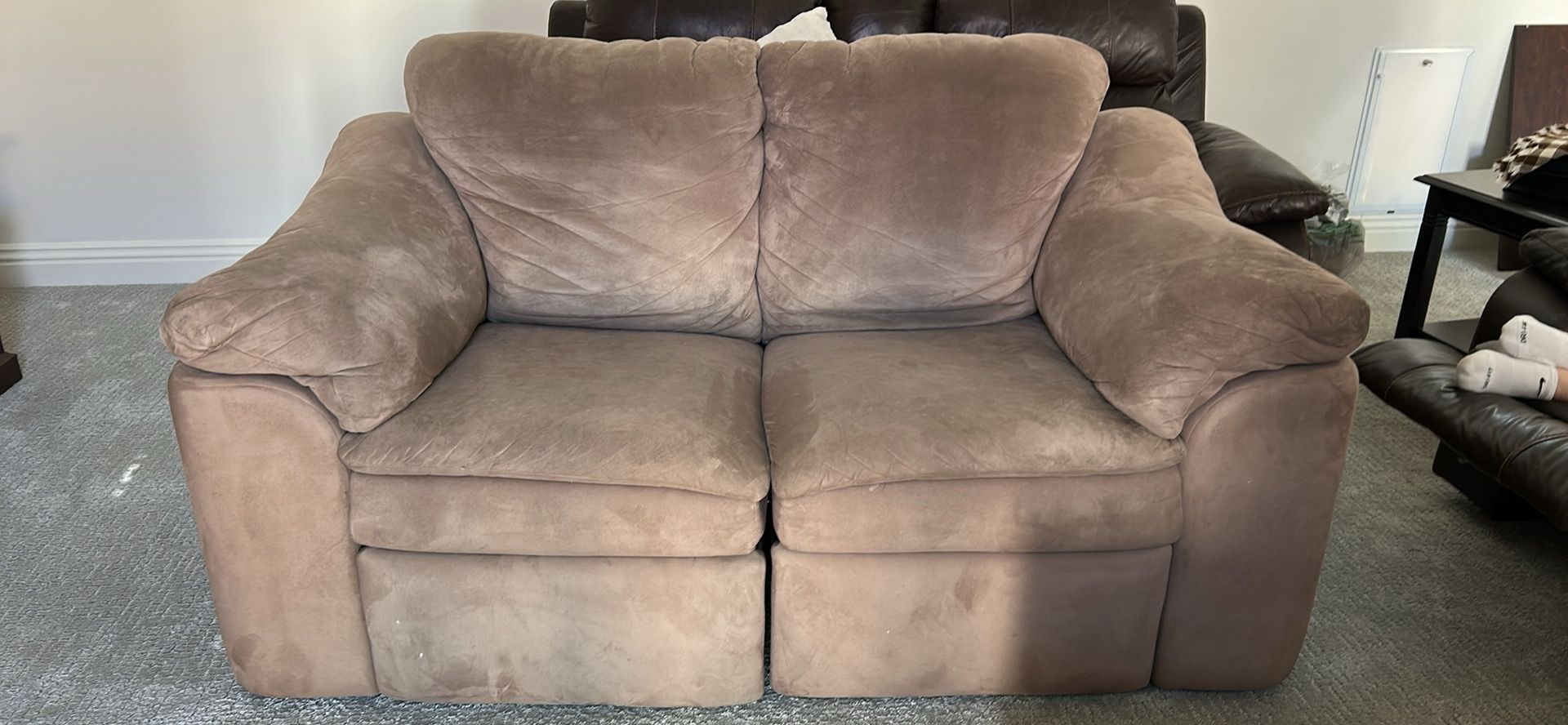 Brown Loveseat Recliner