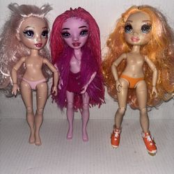 3 Rainbow high dolls