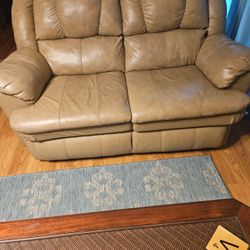 Genuine Leather Sofa & Love Seat $350