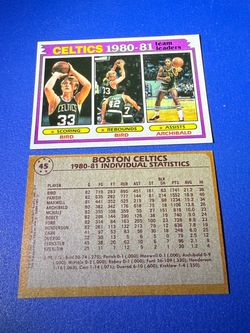 1981-82 Topps - Larry Bird Tiny Archibald #45