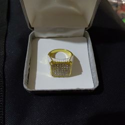 MDH "64 Stone Gold Plated Ring"