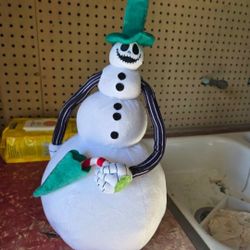 Nightmare Before Christmas Jack Musical Snowman Plush