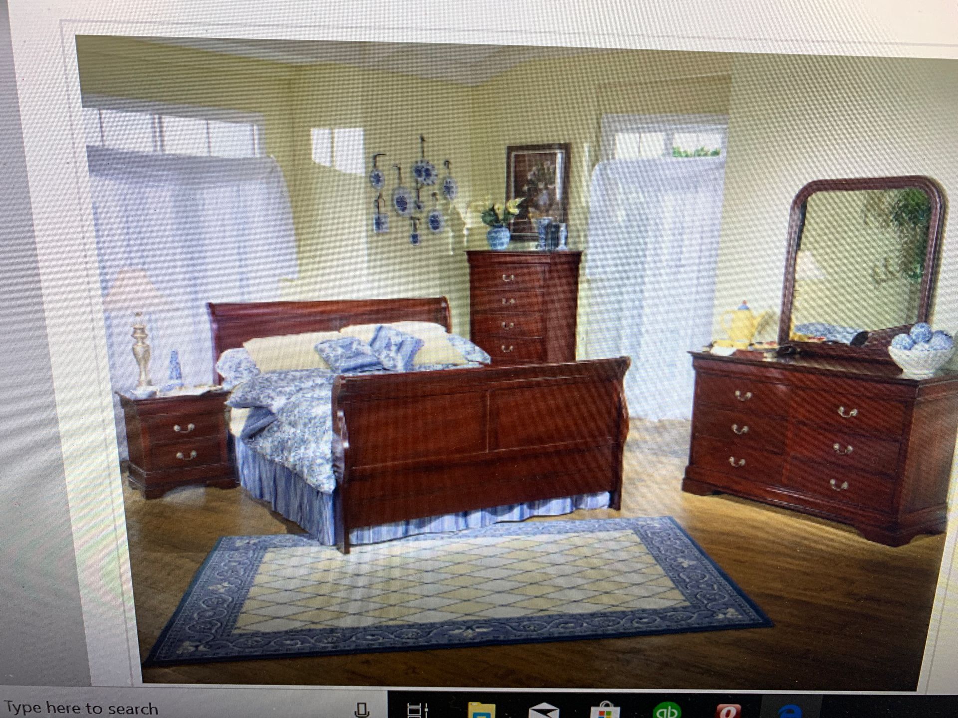 Brand new cherry bed room set Limited Offer