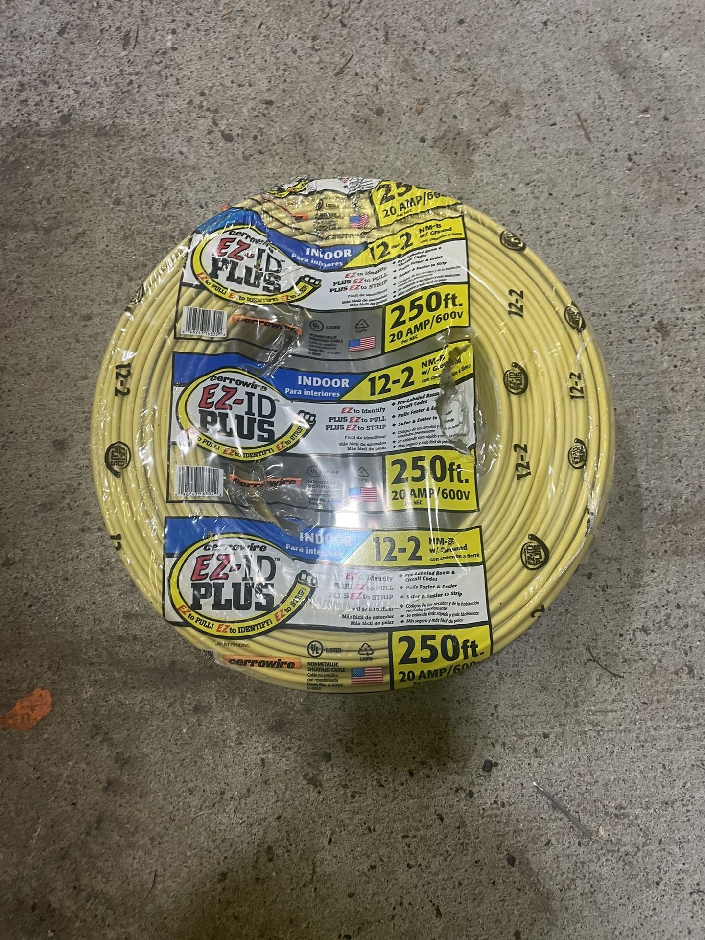 12/2 NMB Romex Electrical Wire250 ft Rolls