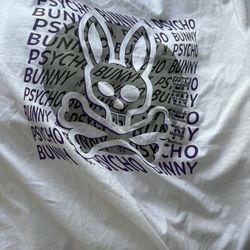 Brand New White Physco Bunny Shirt 